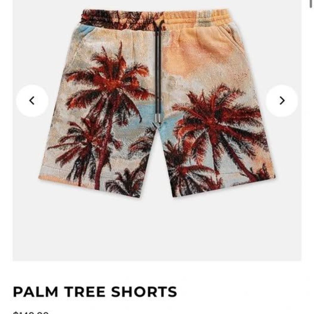BNWT Dream of Threads designer Thick Cotton Palm Tree shorts!